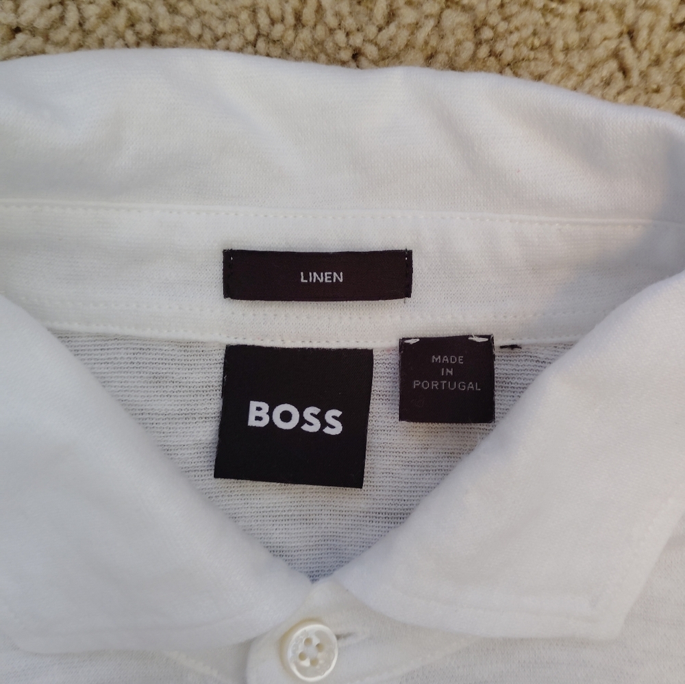 NEW Boss White Polo Shirt - Picture 4 of 6